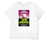 STUDO&PCRA Men's Dawn of The Dead 70S Cult Horror Movie T-Shirts White L