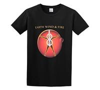 STUDO&PCRA Men's Earth Wind & Fire Album Art Cotton T Shirt Black 3XL