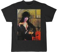 STUDO&PCRA Men's Elvira Mistress of The Macab Short Sleeve Black T-Shirts Black L