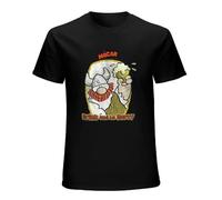 STUDO&PCRA Men's Hagar The Horrible Drink and Be Merry Military T-Shirts Black L