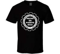 STUDO&PCRA Men's Hecho en Puerto Rico Rican Pride Orgullo Boricua T-Shirts Black XL
