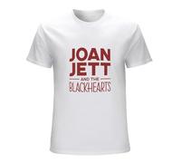 STUDO&PCRA Men's Joan Jett and Blackhearts T-Shirts White XXL