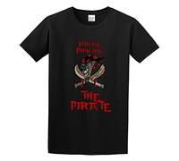 STUDO&PCRA Men's Kind Pantani The Pirate Cycling T-Shirts Black XL