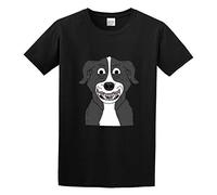 STUDO&PCRA Men's LittleArt Mr. Pickles Cotton Round Neck Shirt T-Shirts Black S