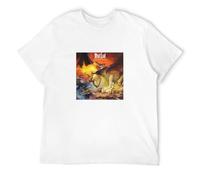 STUDO&PCRA Men's Meatloaf Bat Out of Hell 3 Cover T-Shirts White L