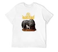 STUDO&PCRA Men's of Bloodhoof Thy Art is Murder Deathcore Blackhort Sleeve Cotton Asian T-Shirts White XL