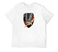 STUDO&PCRA Men's Poland Special Forces Grom Polish Army T-Shirts White L