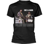 STUDO&PCRA Men's Qiche Eric B.Rakim Follow The Leader Black T-Shirts Black L