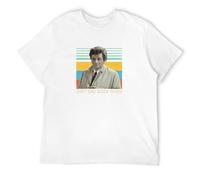 STUDO&PCRA Men's Rare Columbo Just One More Thing Funny Detective TV Series T-Shirts White XL