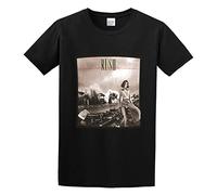 STUDO&PCRA Men's Rush Permanent Waves Graphic Cotton T Shirt Black L