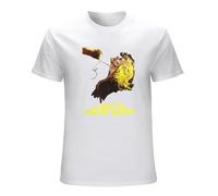 STUDO&PCRA Men's The Cat O' Nine Tails/Il Gatto A Nove Code T-Shirts White L
