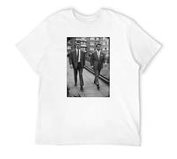 STUDO&PCRA Men's The Kray Twins Brothers Gangster Men T-Shirts White L
