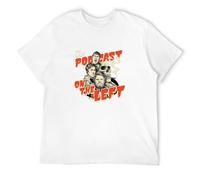 STUDO&PCRA Men's The Last Podcast on The Left Comedian True Crime Netwo T-Shirts White XL