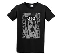STUDO&PCRA Men's UFO Metal Band Strangers in The Night Music Logo Cotton T Shirt Black XXL