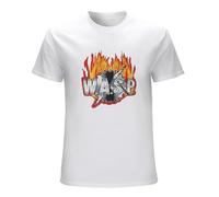 STUDO&PCRA Men's Wasp Sawblade Logo W.A.S.P. T-Shirts White XL
