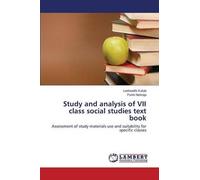 Study And Analysis Of Vii Class Social Studies Text Book