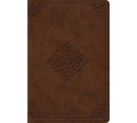 ESV Study Bible: English Standard Version, Saddle, TruTone, Ornament Design, Personal Size