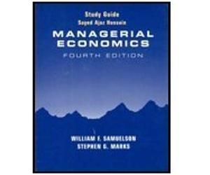 Study Guide To Accompany Managerial Economics