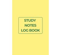 Study Notes Log Book: Structured Learning Record for Key Concepts, Important Information, Notes, Review & Questions