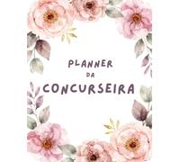 Study Planner for Women in Portuguese - Undated Academic Planner with Habit Tracker, Monthly Goals, Revision Log & Self-Assessment | Elegant Floral Design | 8.5x11 Paperback