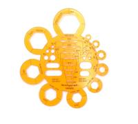 Studygraph by Graph'it - Normographe pour Dessin Technique, Carte et Schémas - Trace Ecrous et Formes Géométriques de Différentes Tailles - Plastique Résistant Anti-choc