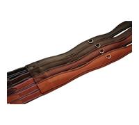 Stübben Sangle en Cuir Overlay avec élastiques des Deux côtés - Redwood - 150cm