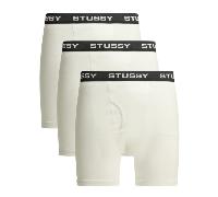 Stüssy lot de 3 caleçons homme blancs en coton - xl