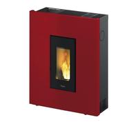 Stufa a pellet Planeta Huerto 8 KW per corridoio colore antracite