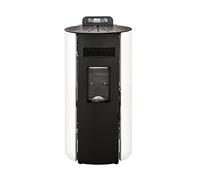 STUFE A PELLET ITALIA Boston 9 KW WiFi | Poêle à Granulés à Air Ventilé Efficacité 91% Chauffe 80m² Autonomie 21H Programmable Contrôle à Distance WiFi 5 Vitesses et Puissances Garantie 24 Mois Blanc