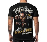 Stuff-Box Banana Bandits STB-1380 T-shirt pour homme avec imprimé singe et dicton Noir Taille S à 5XL, Noir , L