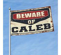 Stuff For Boys Room Beware Of Caleb Flag Patio Bar Accessoires Man Cave Bar (30 x 45 cm)