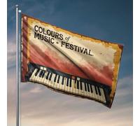 Stuff For Boys Room Colours of Music Festival : A Musical Journey Through Vibrant Soun Flag Cool Posters For Guys Funny Posters For College Do (30 x 45 cm)