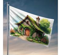 Stuff For Boys Room Cozy Cottage In The Garden Flag Flags Decorative House Flags Lake House Decor (30 x 45 cm)