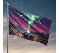 Stuff For Boys Room Desert Storm: A Thunderous Journey Through The Wild West Flag Posters Cool Posters For Boys Funny Posters For College Do (60 x 90 cm)