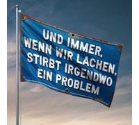 Stuff For Boys Room Everytime We Laugh, Somewhere A Problem Dies Drapeau Accessoires de bar pour camping-car (60 x 90 cm)