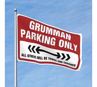 Stuff For Boys Room Grumman Parking Only Flag Garden Decorations Drapeaux pour dortoirs (Taille : 152 x 244 cm)