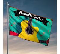 Stuff For Boys Room Guitare acoustique : Harmony In Every String Flag Cool Posters For Guys Funny Posters For College Do (60 x 90 cm)