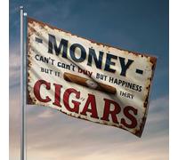 Stuff For Boys Room Money Can'T Buy Happiness, But It Can Cigars Flag Cool Posters For Guys Funny Posters For College Do (152 x 244 cm)