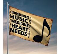 Stuff For Boys Room Music: The Medicine Our Hearts Need Flag Cool Posters For Guys Funny Posters For College Do (60 x 90 cm)