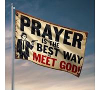 Stuff For Boys Room Prayer : The Ultimate Way To Connect With God Flag Home Bar Accessories RV Flag (152 x 244 cm)