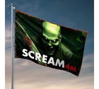 Stuff For Boys Room Scream 4M : Monstre vert avec drapeau couteau - Affiches cool pour garçons - Affiches amusantes pour les étudiants (60 x 90 cm)