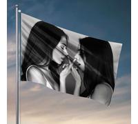 Stuff For Boys Room Two Women Whispering Secrets To Each Other Drapeau Man Cave Decor Outdoor Signs And Decor (152 x 244 cm)