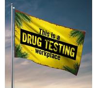 Stuff For Boys Room Warning : Drug Testing Workplace - Safety First ! Drapeau pour maison, bar, camping-car (60 x 90 cm)