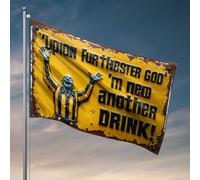 Stuff For Boys Room Yup, I'M Furthest From God, So I'Ll Have Another Drink! Poster cool pour garçons Poster amusant pour les garçons (120 x 180 cm)