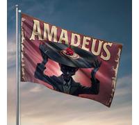 Stuff For Your Room Amadeus : The Alien Dj With A Red Rose Flag Man Cabe Decor Outdoor Bar Decor (152 x 244 cm)