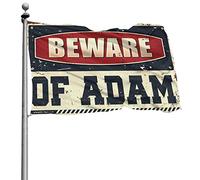 Stuff For Your Room Beware Of Adam Drapeaux de chambre à coucher Panneau de porche (30 x 45 cm)