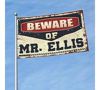 Stuff For Your Room Beware Of Mr. Ellis Drapeaux de chambre à coucher Panneau de porche (120 x 180 cm)