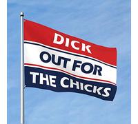 Stuff For Your Room Dicks Out For The Chicks Flag Funny Husband Gifts Funny Wall Flags (152 x 244 cm)