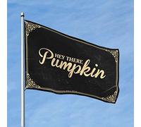 Stuff For Your Room Drapeau citrouille Hey There 2 cadeaux amusants pour mari drapeaux muraux amusants (60 x 90 cm)
