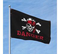 Stuff For Your Room Drapeau Pirate Danger Drapeaux Chambre Porche Signes (30 x 45 cm)